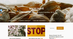 Desktop Screenshot of epices-sante.com