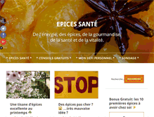 Tablet Screenshot of epices-sante.com